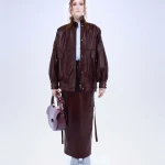 BOMBER COMBAT IN VERA PELLE