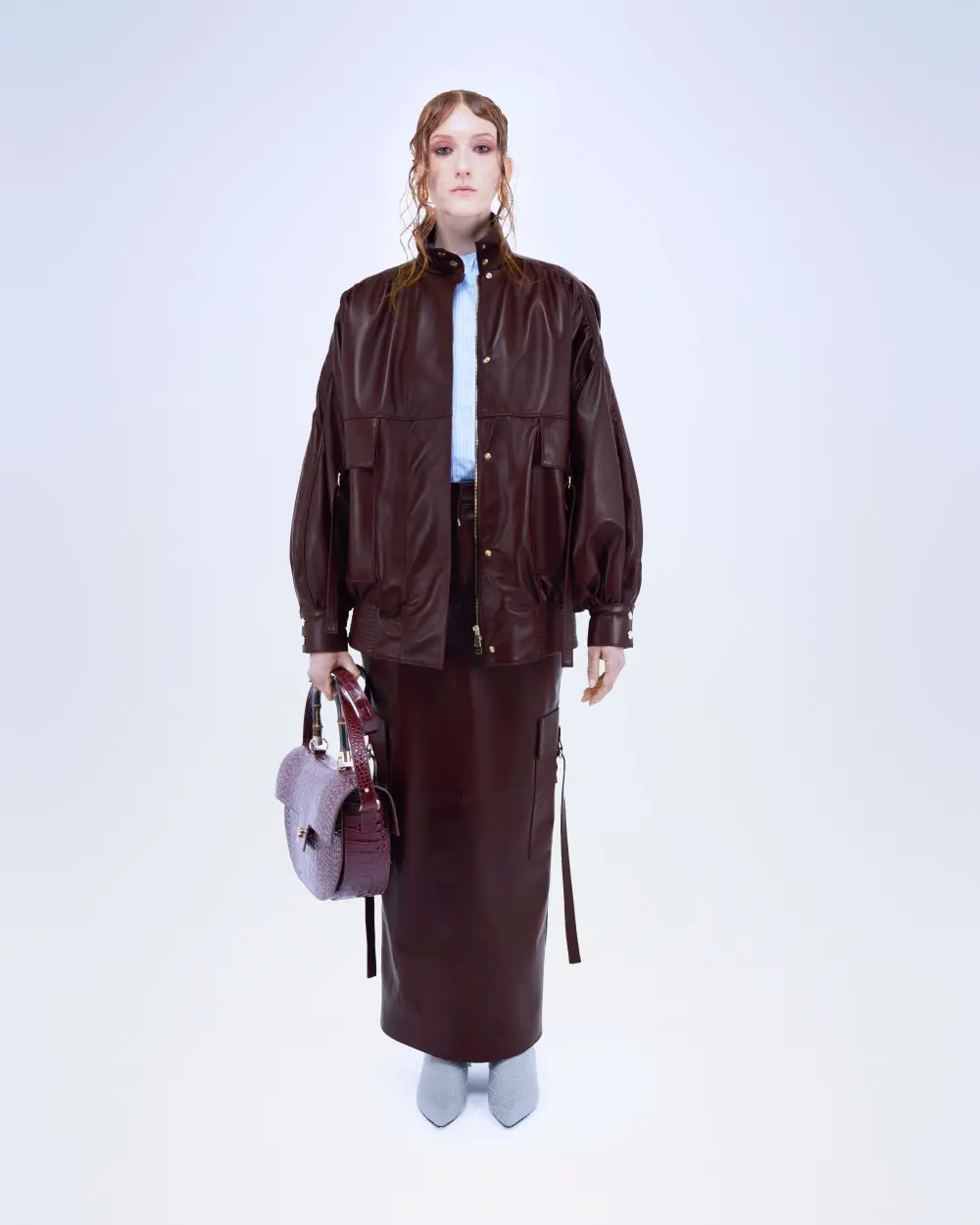BOMBER COMBAT IN VERA PELLE