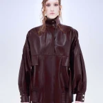 BOMBER COMBAT IN VERA PELLE