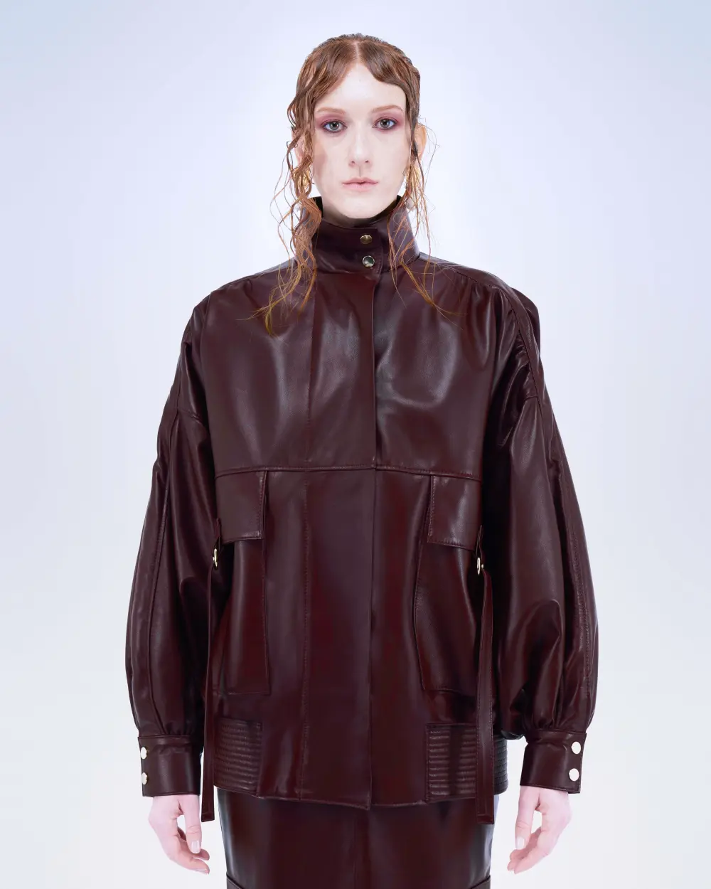 BOMBER COMBAT IN VERA PELLE