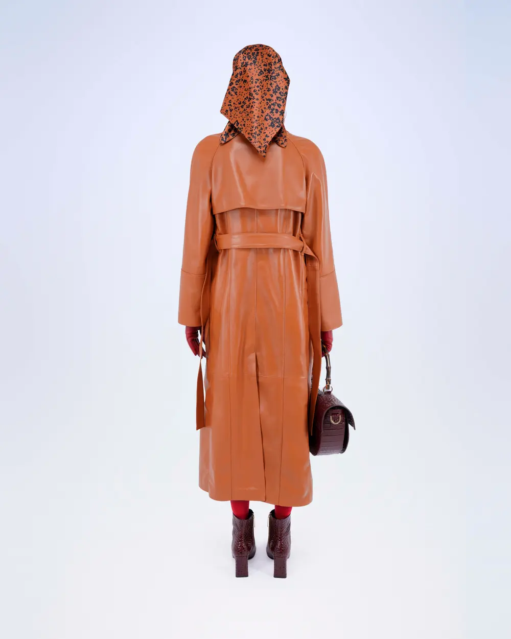 TRENCH IN VERA PELLE