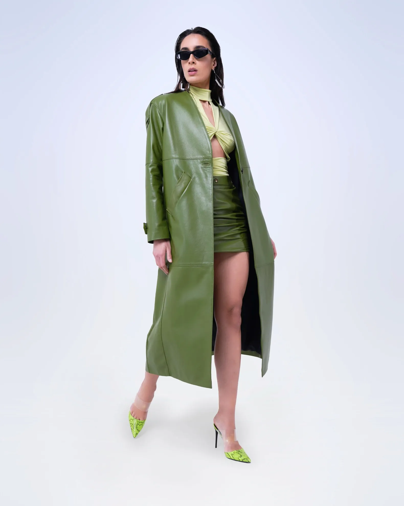 GIACCA LUNGA IN VERA PELLE