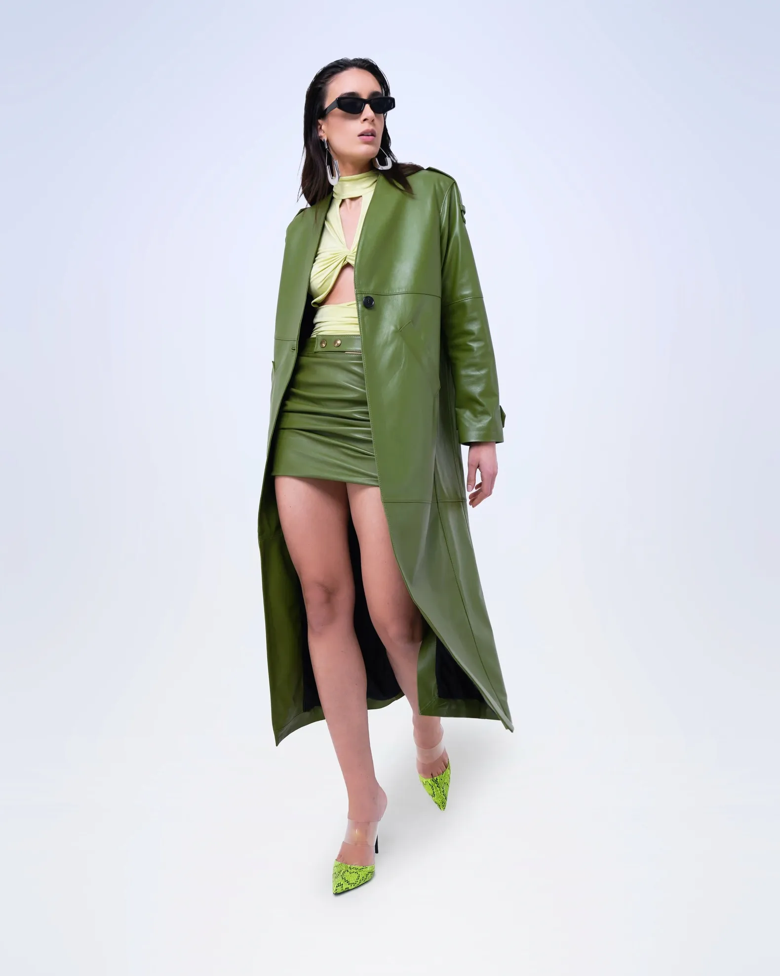 GIACCA LUNGA IN VERA PELLE