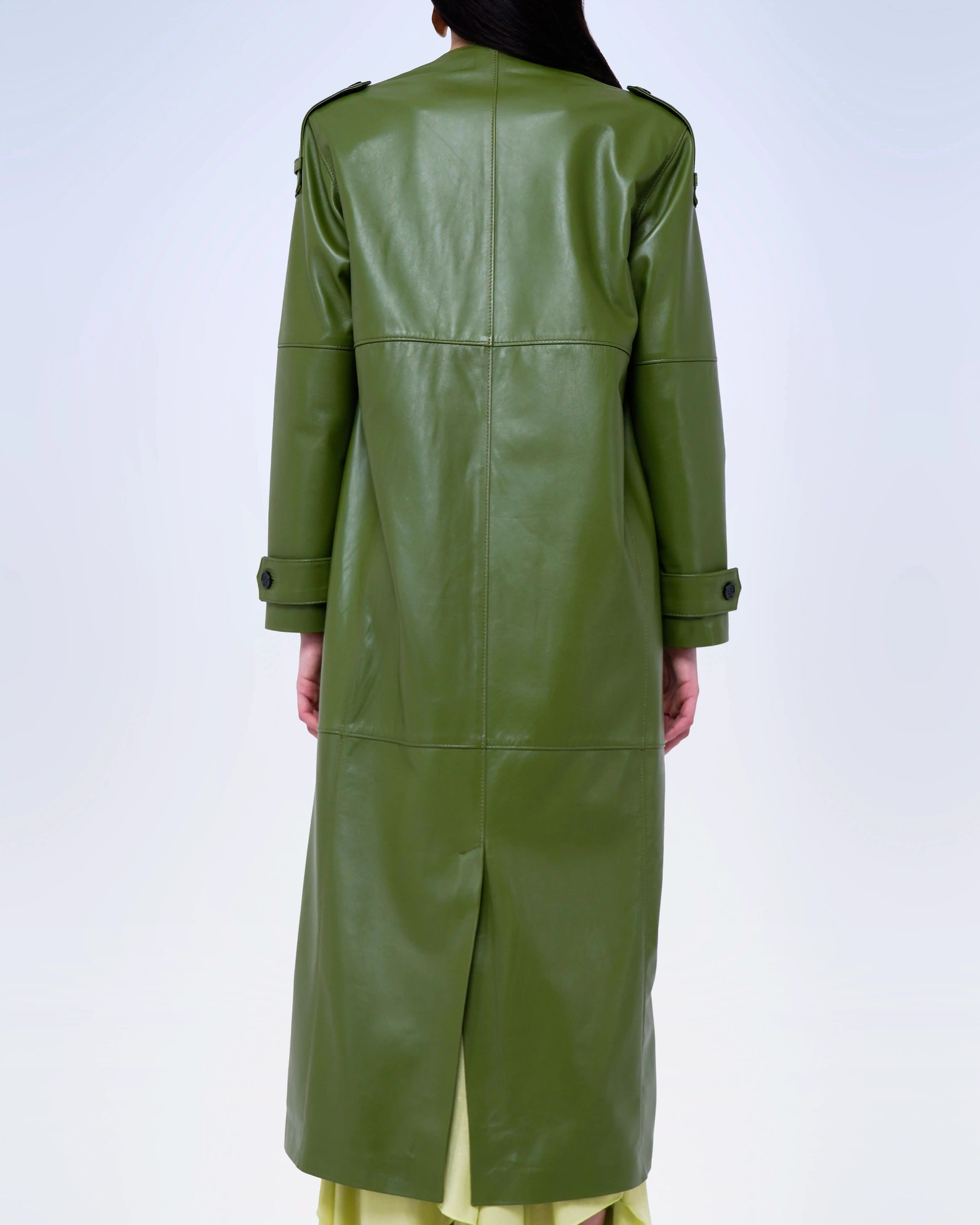 GIACCA LUNGA IN VERA PELLE