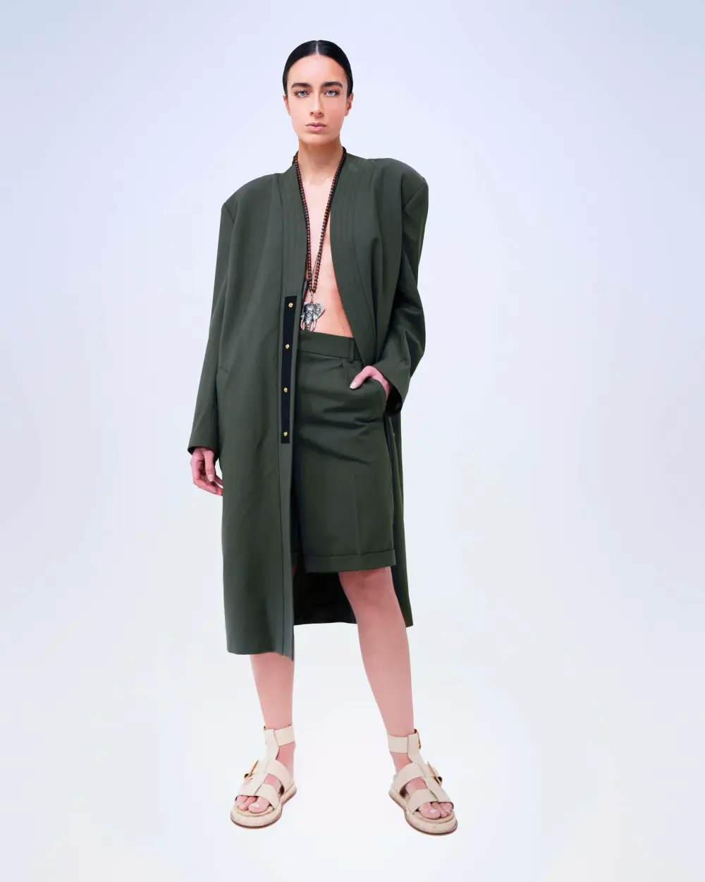 TRENCH KIMONO--0