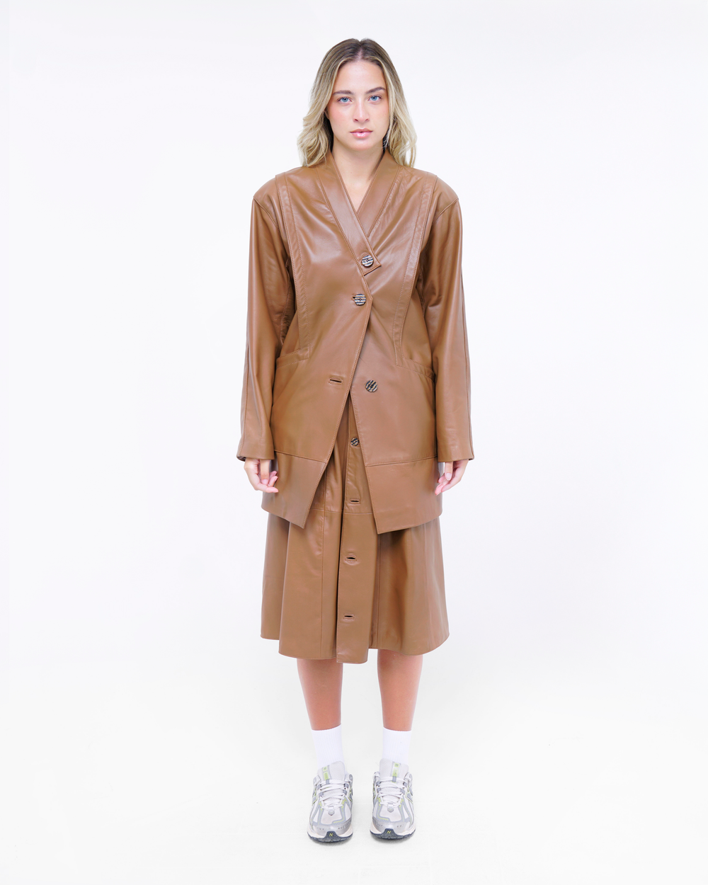 BLAZER CUTS IN VERA PELLE