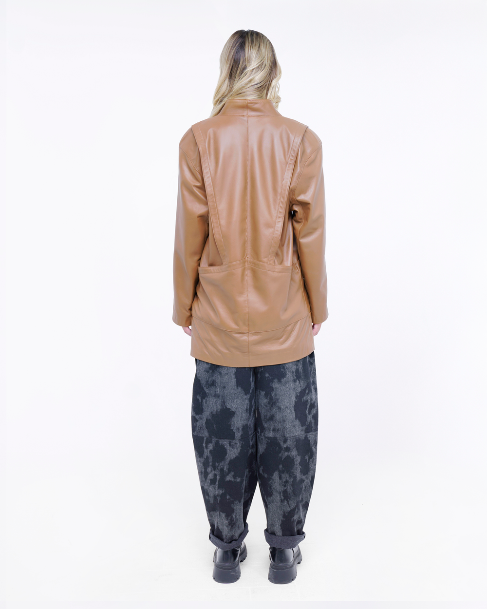 BLAZER CUTS IN VERA PELLE