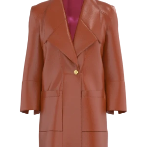 BLAZER IN VERA PELLE