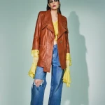 BLAZER IN VERA PELLE