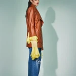 BLAZER IN VERA PELLE