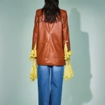 BLAZER IN VERA PELLE