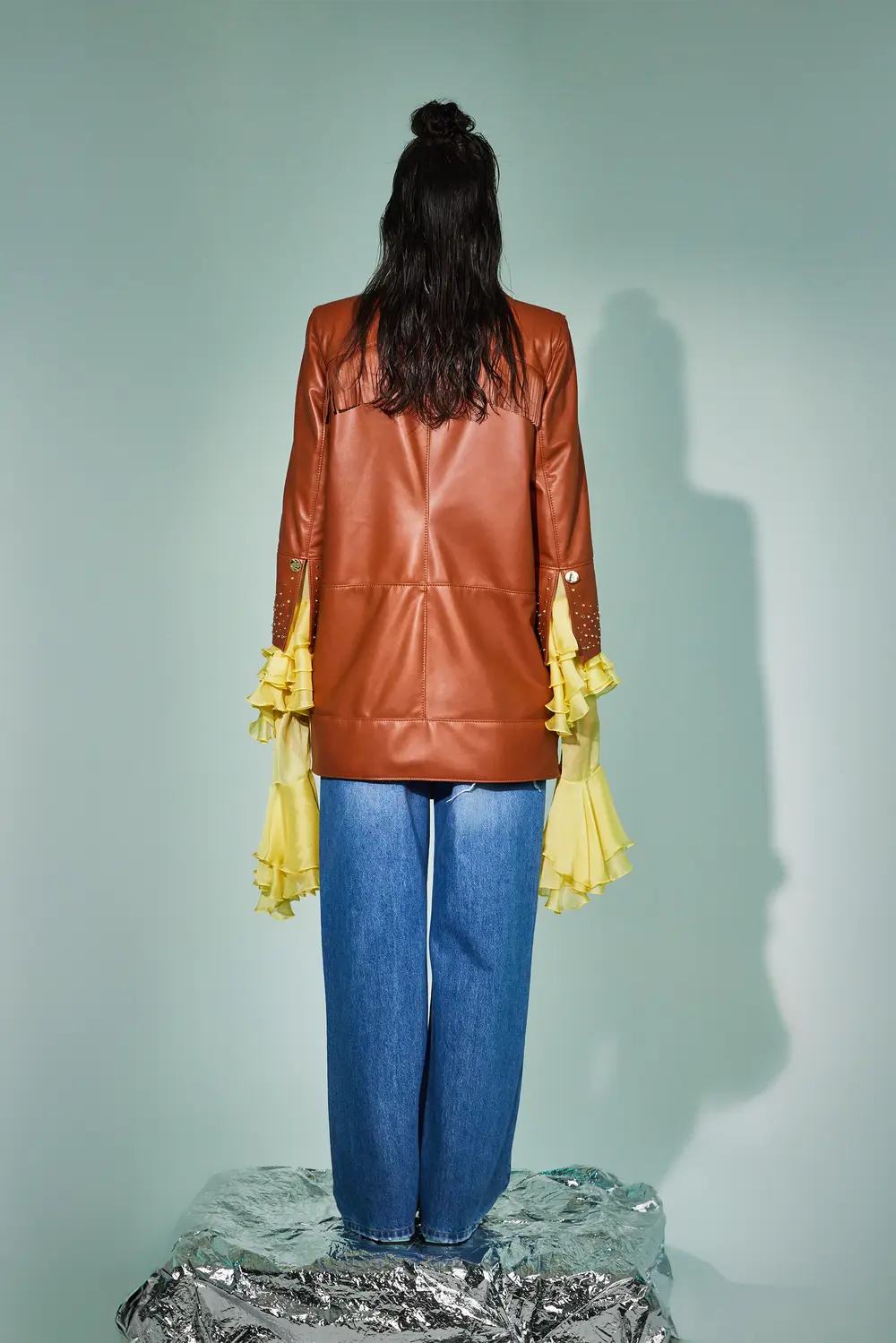 BLAZER IN PELLE--2