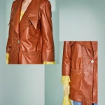 BLAZER IN VERA PELLE