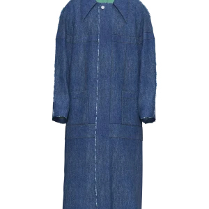 TRENCH CON INSERTI IN PELLE