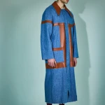 TRENCH CON INSERTI IN PELLE