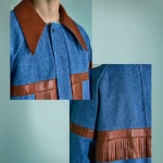 TRENCH CON INSERTI IN PELLE
