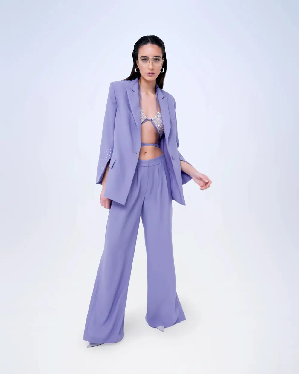 PANTALONE PALAZZO CON SPACCHI