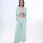 PANTALONE PALAZZO CON SPACCHI