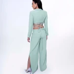 PANTALONE PALAZZO CON SPACCHI