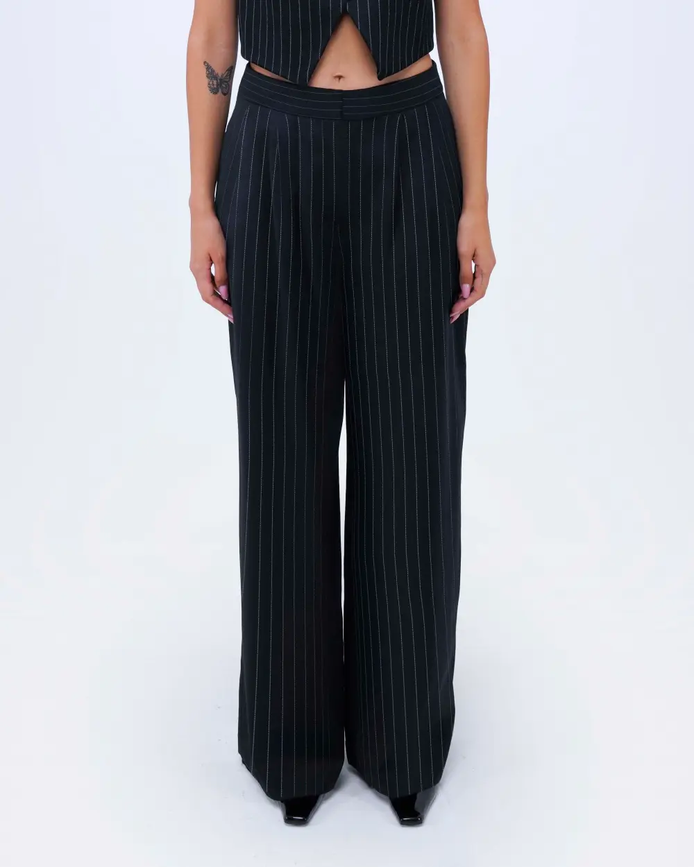 PANTALONE PALAZZO GESSATO