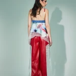 PANTALONE CUT-OUT IN VERA PELLE