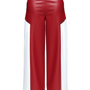 PANTALONE CUT-OUT IN VERA PELLE