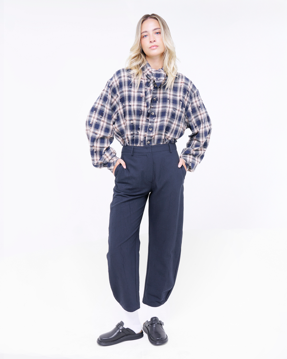 PANTALONE BALLOON GOFFRATO