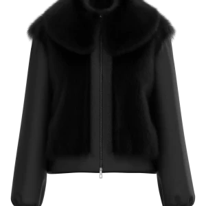 PELLICCIA REX CON MANICHE IN VERA PELLE