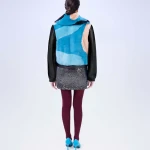 PELLICCIA REX CON MANICHE IN VERA PELLE