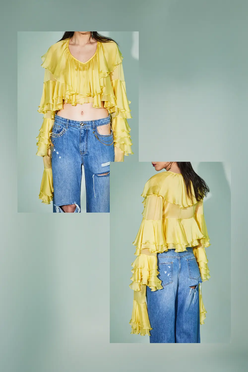 BLUSA CON VOLANT--3
