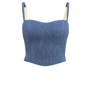 BUSTIER CON VOLANT