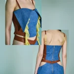 BUSTIER CON VOLANT