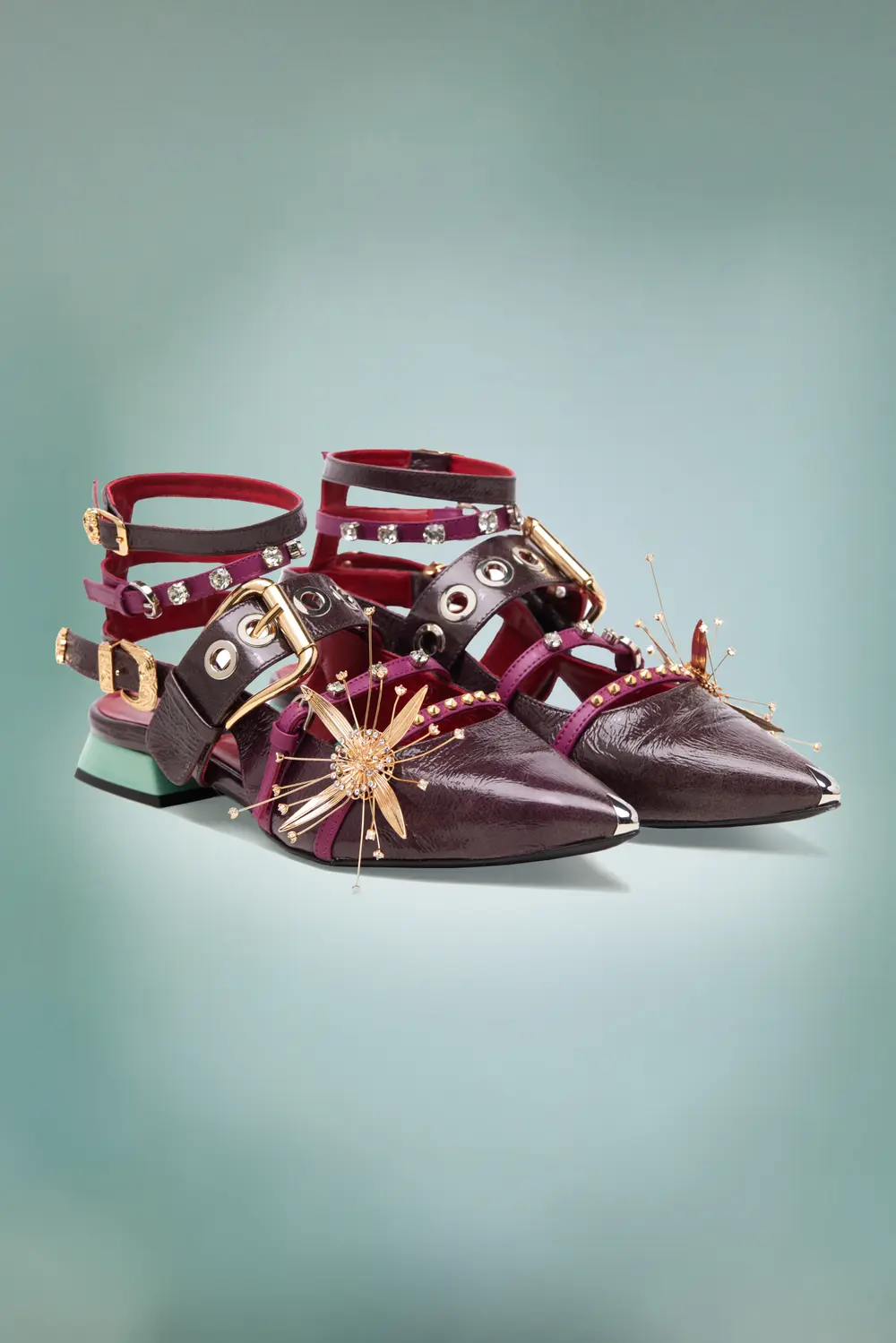 SCARPA BASSA CON CINTURINI--0