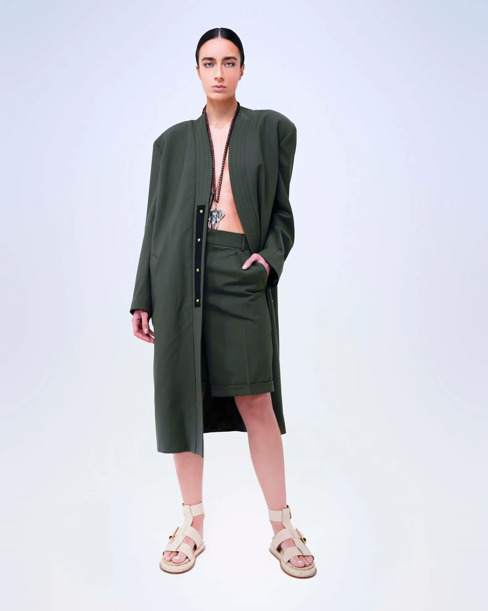 TRENCH KIMONO - UNISEX--0