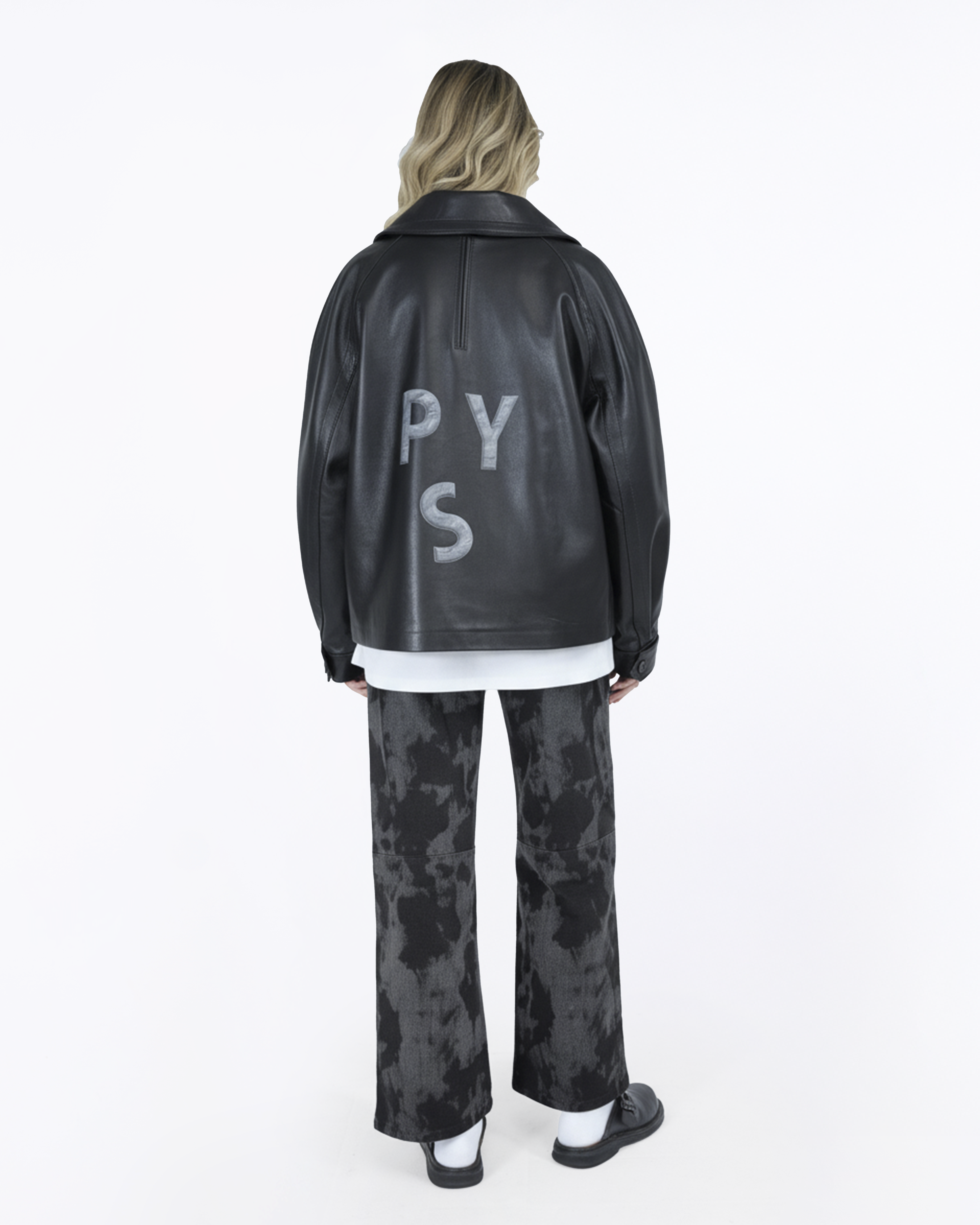 CHIODO PRINTING IN VERA PELLE