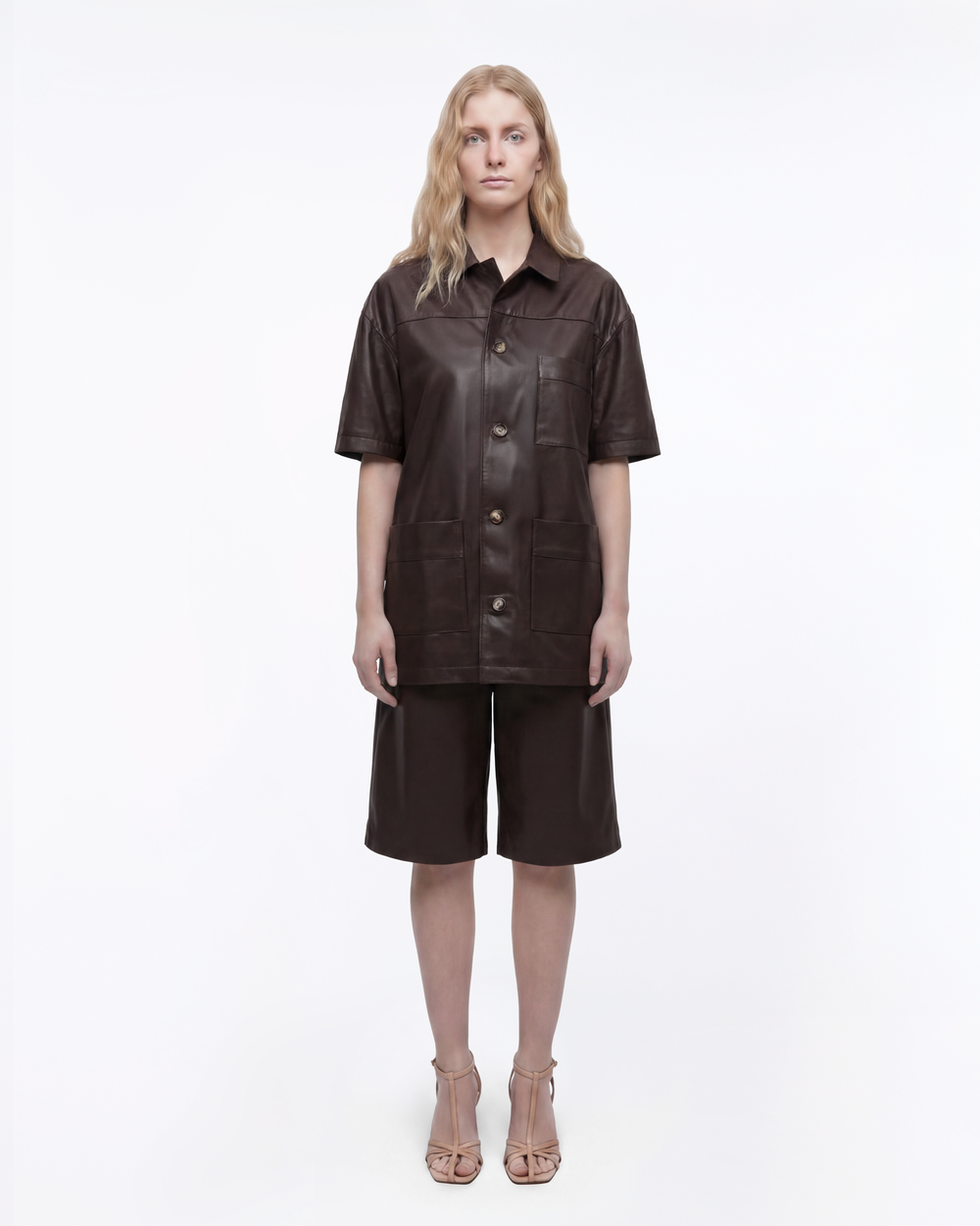 GIACCA CAMICIA IN VERA PELLE