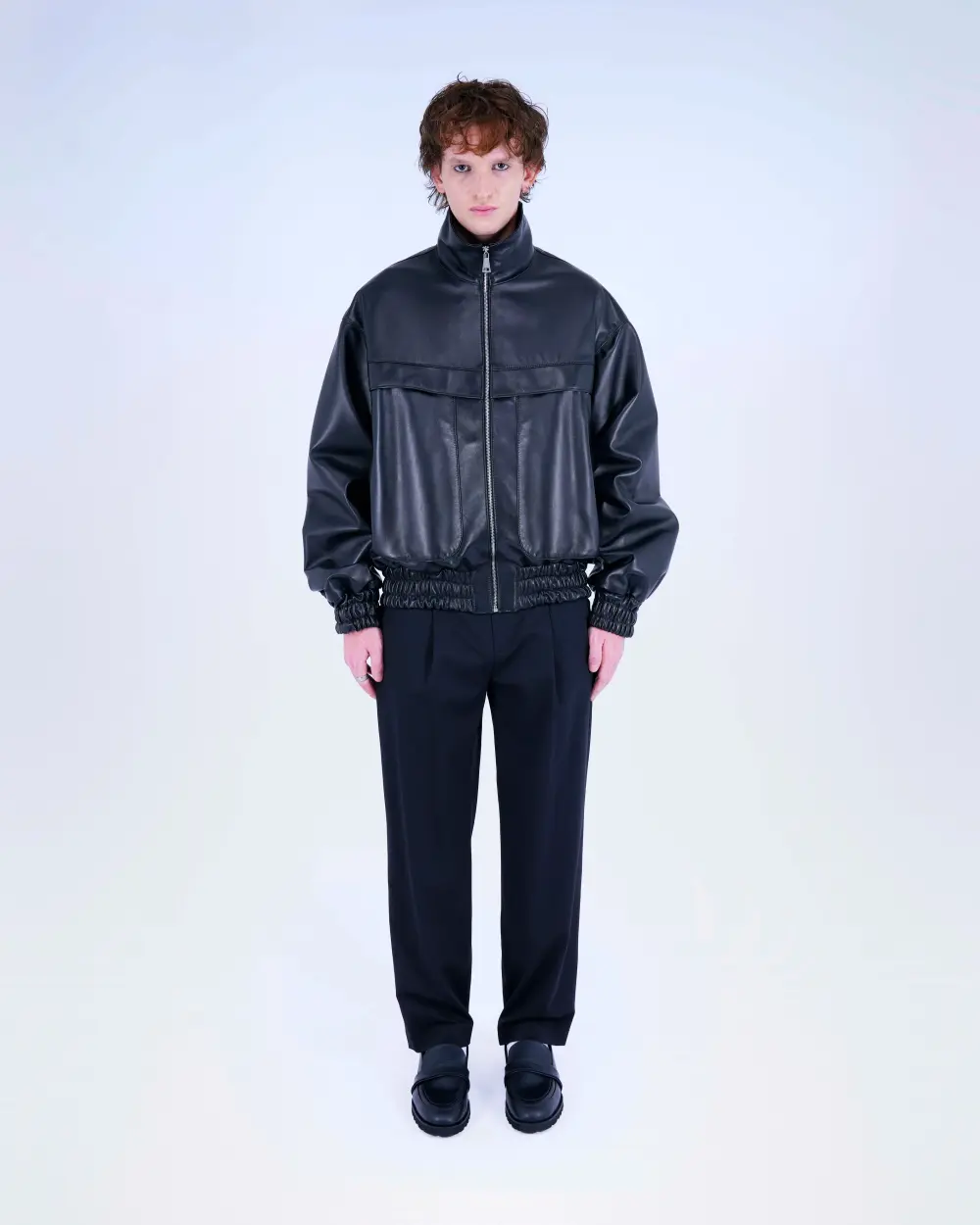 BOMBER IN VERA PELLE