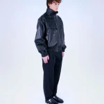 BOMBER IN VERA PELLE