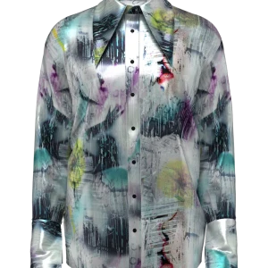 CAMICIA CON POLSI SVASATI