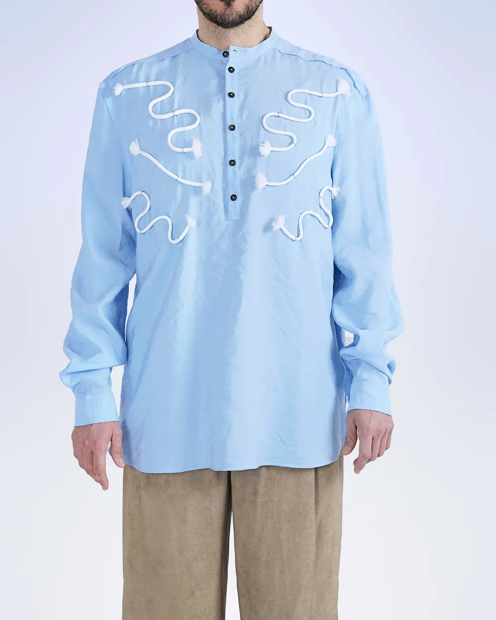 CAMICIA COLLO COREANA--0