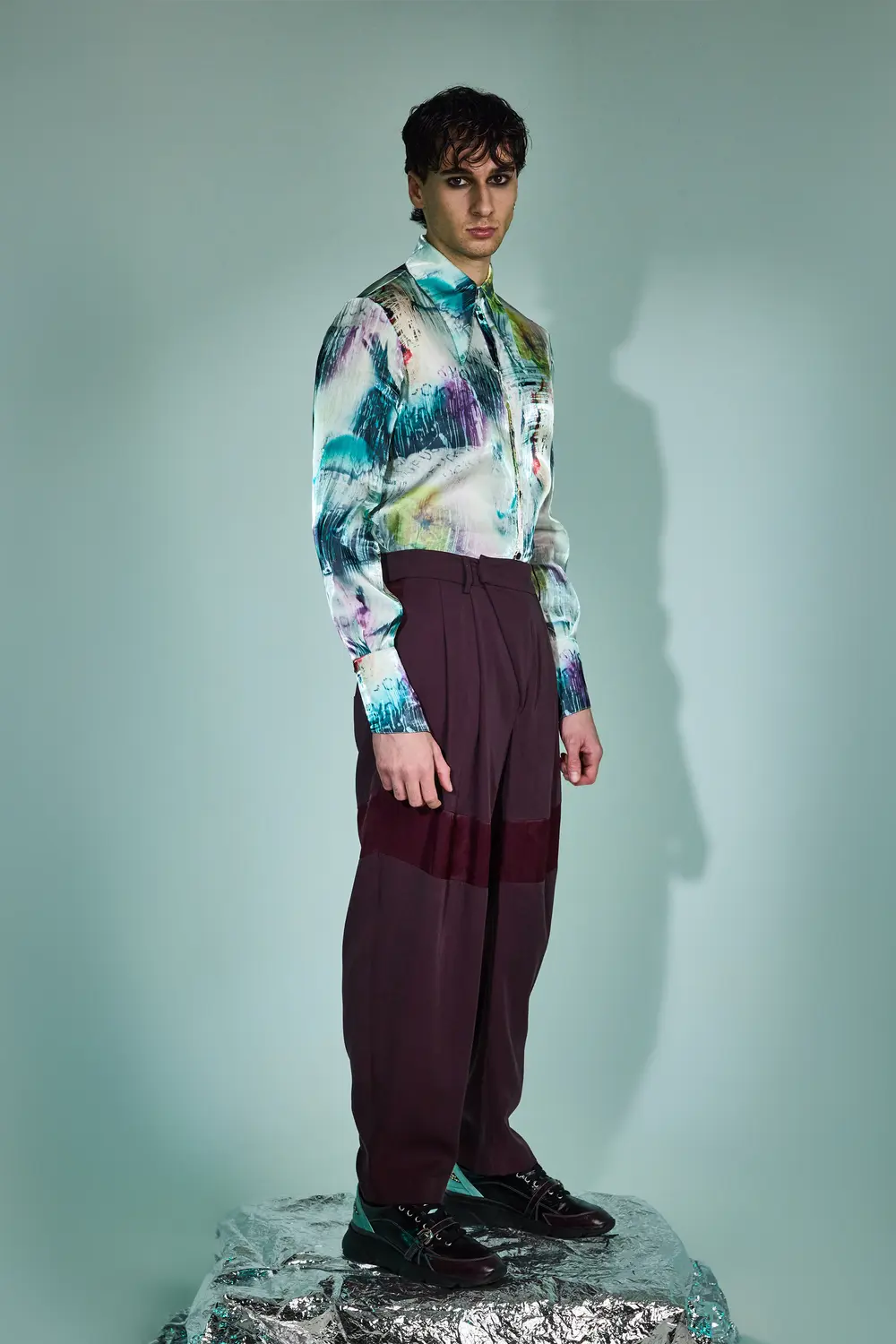 Pantalone asimmetrico